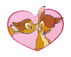 Gif animé amour bambi