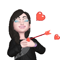 Gif animé amour touché