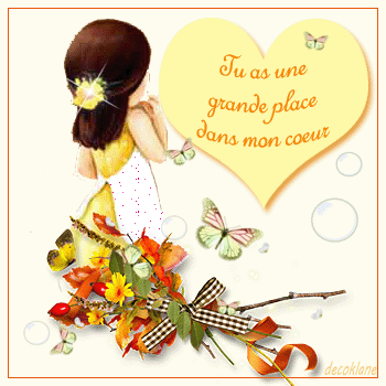 Gif animé une place dans mon coeur