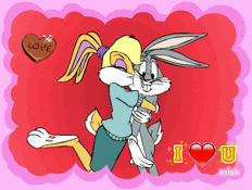 Gif animé amour bunny