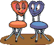 gif amour chaises