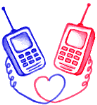 gif amour telephone portable