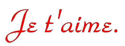 Gif animé je t'aime