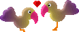 Gif animé amour oiseaux