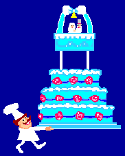 Gif animé grand gateau d'amour