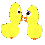 Gif animé amour canards