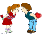 Gif animé petits bisous
