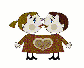 Gif animé amour collé