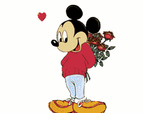 Gif animé amour mickey