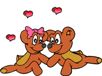 gif amour ours