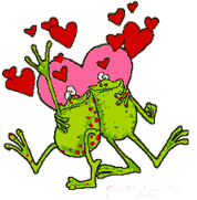 Gif animé amour grenouille