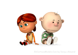 Gif animé amour bisous