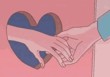 Gif animé mains et coeur