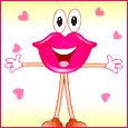 Gif animé amour kiss
