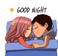 Gif animé good night amour