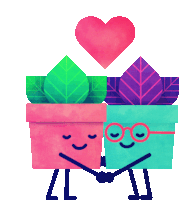 Gif animé amour pots