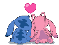 Gif animé lilo et stitch amour