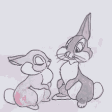 Gif animé lapin amour