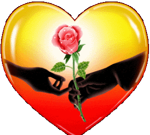 Gif animé amour coeur rose