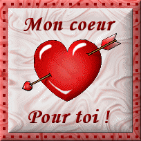 Gif animé amour mon coeur pour toi