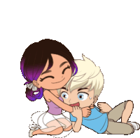 Gif animé amour calin