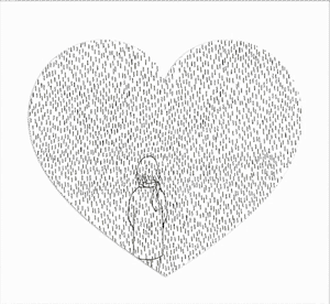 Gif animé amour sous la pluie