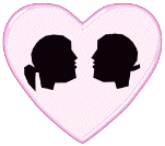 Gif animé coeur love rose