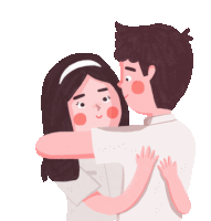 Gif animé amour serré