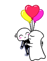 Gif animé amour fantomes