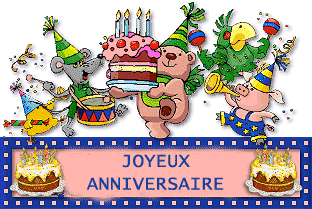 GIF animés joyeux anniversaire