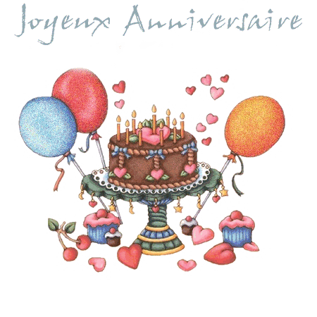 gif joyeux anniversaire gateau