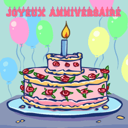 GIF animés joyeux anniversaire