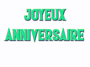 gif joyeux anniversaire vert