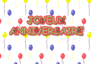 GIF animés joyeux anniversaire