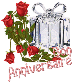 Gif joyeux anniversaire roses