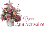 gif bon anniversaire fleurs