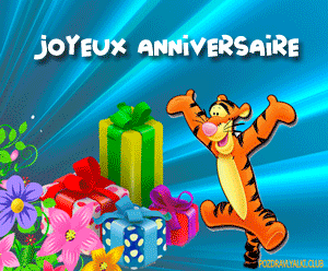 gif joyeux anniversaire Tigrou