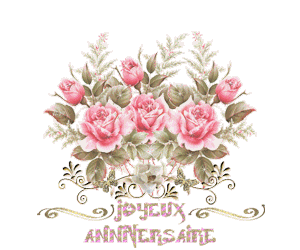 gif joyeux anniversaire roses