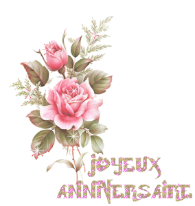 gif joyeux anniversaire roses roses