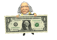 Gif animé un dollars
