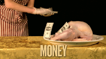 Gif animé compter les billets
