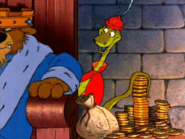 Gif animé argent et serpent