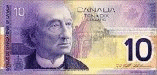 10 dollars canadien