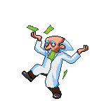 Gif animé argent danse