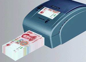 Gif animé compter les billets