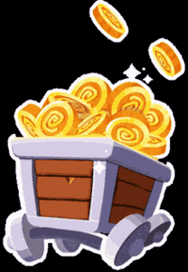 Gif animé chariot de pièces