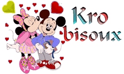 gros bisous Mickey et Minnie
