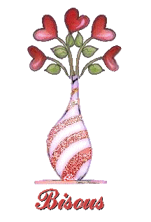 bisous coeur fleurs