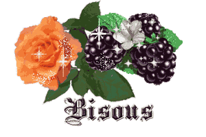 gif bisous fleurs et fruits