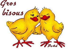 gif gros bisous poussins
